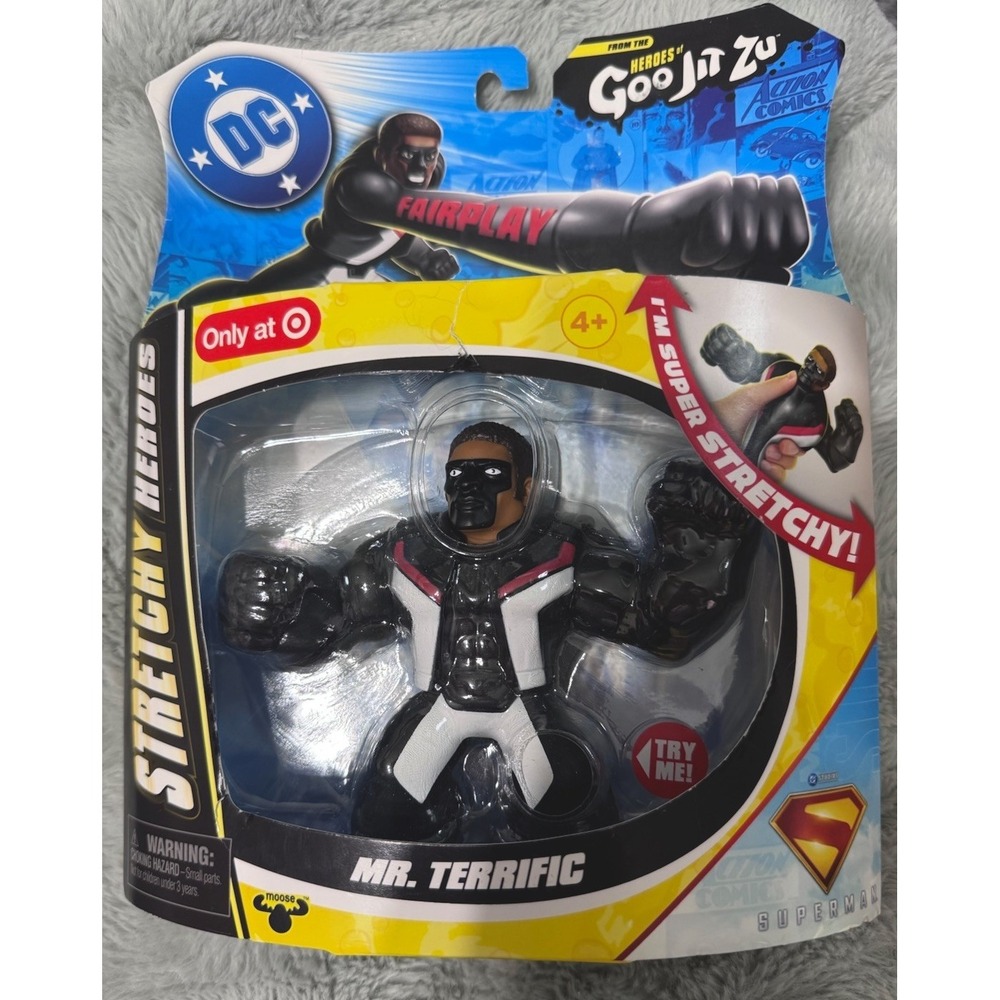 Mr. Terrific Goo Jit Zu DC Stretchy Hero Pack Action Figure NEW IN BOX